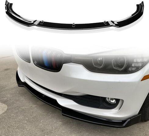 Front Bumper Lip Splitter Spoiler for 2013-2018 BMW 3 Series F30 F31 F35 320i 325i 328i 335i Base Replacement Front Parts Accessories (Gloss Black) in Saudi Arabia