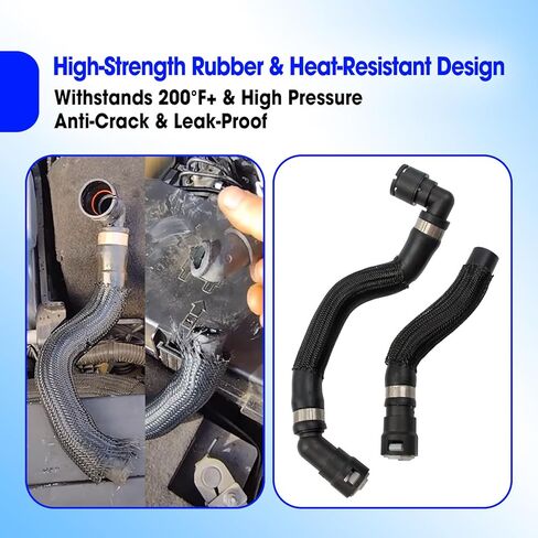 4 Pcs HVAC Heater Supply Return Hose Set Replace 68199254AB 68199254AA 68104972AA 52014624AA 68192082AA 52014627AB Fit for Jeep Grand Cherokee 2014-2018 Chrysler 200 2015-2017 in Saudi Arabia
