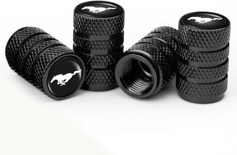 قبعات جذع صمام الإطارات لفورد برونكو سبورت سيارة معدنية عجلة الهواء قبعات السيارات صمام الجذعية قبعات الملحقات 4 حزمة أسود in Kuwait