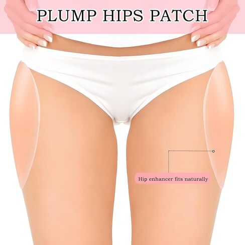 Hip Dip Pads, Silicone Butt Pads for Women, Reusable Enhancer Adhesive Shapewear Butt Padded for an Instant Hourglass Figure Beige in Saudi Arabia