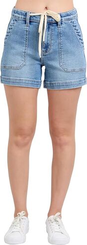 Judy Blue Womens Shorts - High Waisted Vintage Wash Jogger Shorts in Saudi Arabia