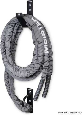 Meister XSteel Battle Rope Wall Mount Kit w/Anchor & Storage Hook - Matte Black in Kuwait