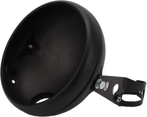 7in Motorcycle Headlight Housing Bucket Mount for LED Headlamp, Fits 38 - 51mm Fork Tubes - Secure Fit, Rust - Metal, Easy No - Drill Installation for Universal Motorcy in Saudi Arabia