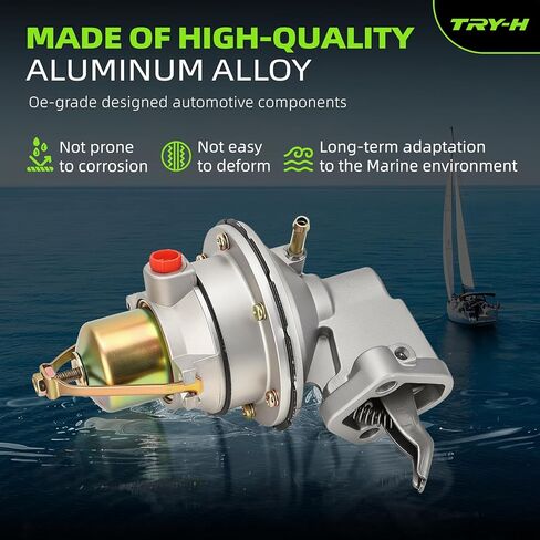 مضخة الوقود 42725A3 متوافقة مع MerCruiser MC120 140 MC165 MC170 MC180 MC190 MC470-1 MC488 OMC فولفو Penta 2.5L 3.0L 3.7L 3.0LX استبدال المحرك 3854858 42725A3 18-7282 9-35422 509407 8m0073435 in Saudi Arabia