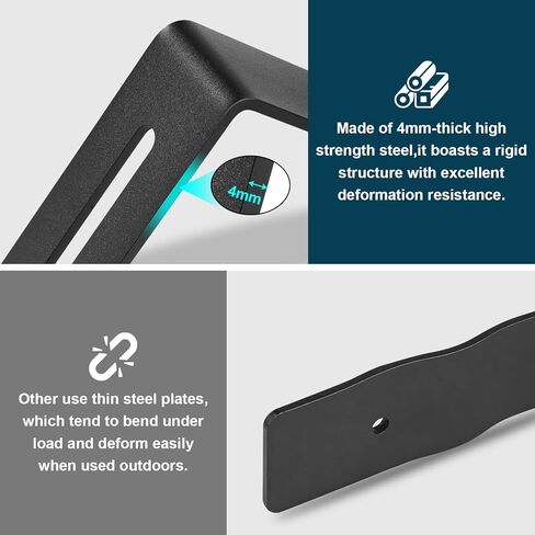 Dual Tool Hooks Rack Mount Holder Compatible With For UTV Polaris Ranger 1000 xp 900 800 700 500 570 General 1000 With 1-7/16" Hole Cargo Bed Mount Shovel Farm Hunting Tool Carrier Storage in Saudi Arabia