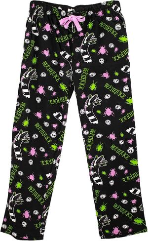 Ripple Junction Beetlejuice Men's Lounge Pants Sandworms Ghosts Insects Bio Exorcist All Over Print Officially Licensed in Saudi Arabia