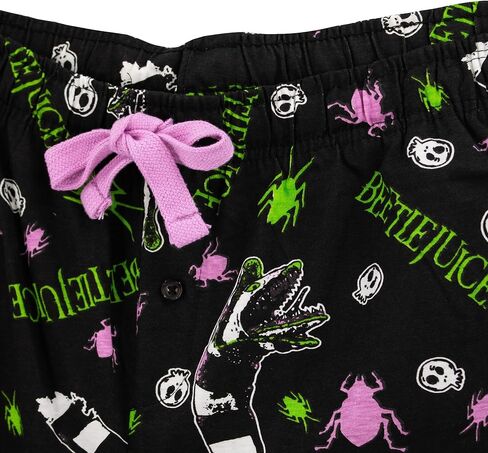 Ripple Junction Beetlejuice Men's Lounge Pants Sandworms Ghosts Insects Bio Exorcist All Over Print Officially Licensed in Saudi Arabia