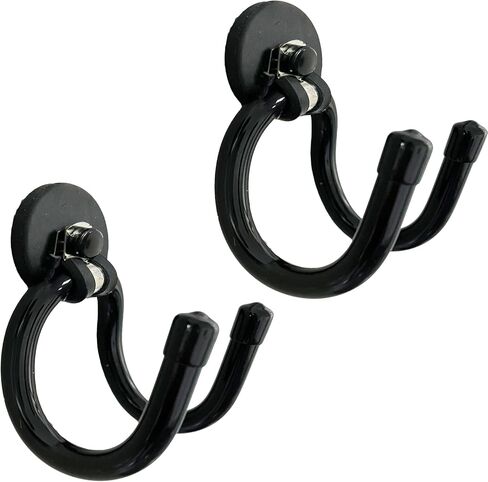 Pmsanzay 2 Pack Magnetic Wreath Hanger for Front Door, Wreath Hook Wreath Holder for Metal Door, Heavy Duty Magnets with Double Hook for Refrigerator, Christmas Decoration in Saudi Arabia