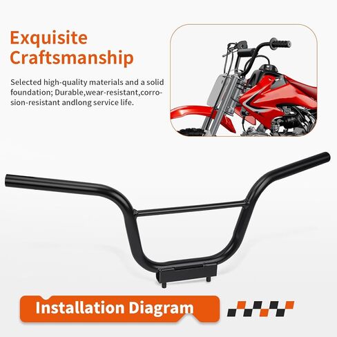 مقود عالي التحمل لسيارة Honda CRF50F 2013-2024 (إصدار COO فقط) 53100-GEL-306 in Kuwait