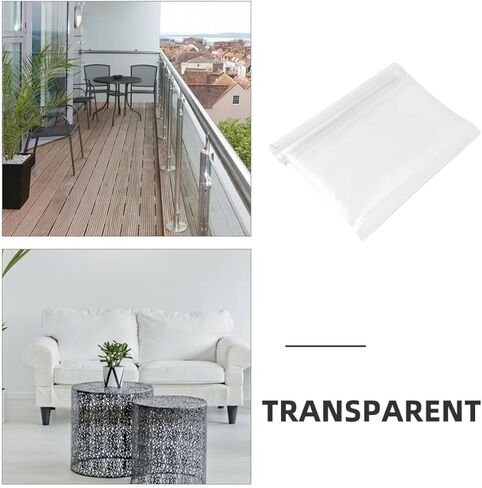 STOBOK Transparent PVC Floor Mat Chair Protector for Hardwood and Carpet Floors Non-Slip Plastic Rug Pad for Office Desk Home Bedroom Kitchen Use with Easy Cutting in Saudi Arabia