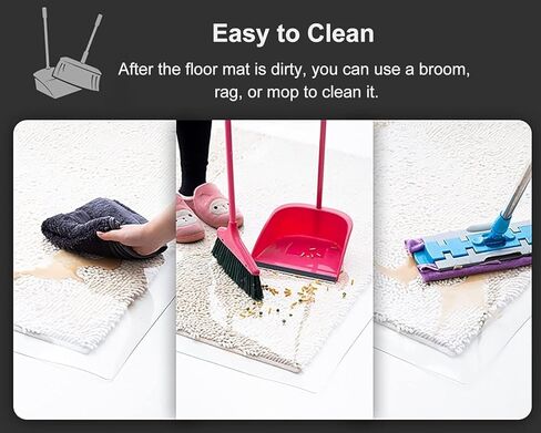 JYDQM Clear Vinyl Plastic Floor Protector Heavy Duty Carpet Runner - Plastic Water Proof Transparent Entrance Floor Mats(0.6m x 5m/24inx197in) in Saudi Arabia