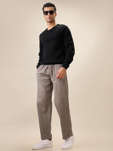 Nick&Jess mens 100% Cotton Hounslow Blackish Brown Pajama in Saudi Arabia