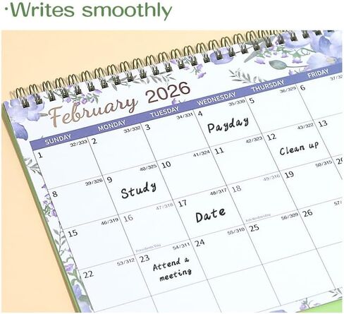 تقويم سطح المكتب 2026-2027 (سنتان) تقويم الوجه 24 شهرًا مكتب مكتب قائم صغير، 10 × 8.3 بوصة تقاويم مكتب واقفة (يناير 2026-ديسمبر 2027) مع مخطط شهري in Kuwait