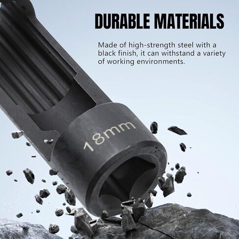 Wuyaoyao 18mm Suspension Strut Nut Socket Tool, 12 Point 1/2" Drive Nut Socket for Easy Removal of Shock Absorber Nuts, Shock Absorber Tool, Suspension Strut Nuts Remover and Installer Tools in Saudi Arabia