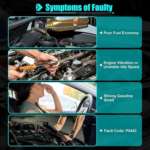 911-769 صمام تطهير علبة البخار صمام الملف اللولبي مناسب لـ 2006-2012 Honda Accord، 2009-2015 Pilot & Odyssey Civic Ridgeline Crosstour Acura MDX RDX TL RL TSX ZDX OEM # 36162-RMX-A01 136200-7040 in Kuwait