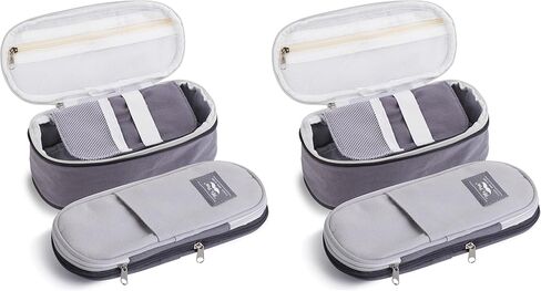 Mr. Pen- Pencil Case, Pencil Pouch, Grey, Pen Bag, Large Pencil Bag, School Supplies, Cute Pencil Bag for Kids, Fabric in Kuwait