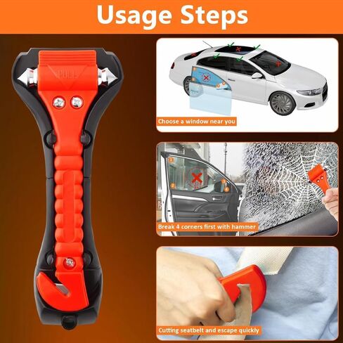 Hammer – Car Window Breaker Hammer 2PCS Set – Essential Automotive Safety Tool for Emergency Use in Saudi Arabia