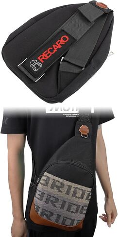 BRIDE Black Backpack Cross Body Chest Pack RECARO Shoulder Waist Bag Messenger in Saudi Arabia