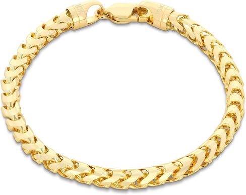 Nuragold 10K الذهب الأصفر الحقيقي الصلبة فرانكو الماس قطع سلسلة سوار 7 "-9" (1.1mm-6mm) المجوهرات الإيطالية للرجال والنساء in Saudi Arabia