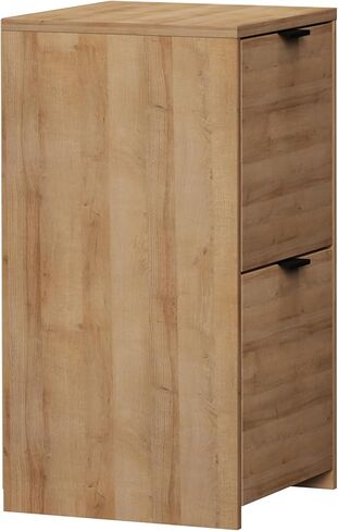 خزانة ملفات عمودية بطول 30 بوصة من Prepac مع درجين للقفل، من خشب البلوط الفاتح in Kuwait