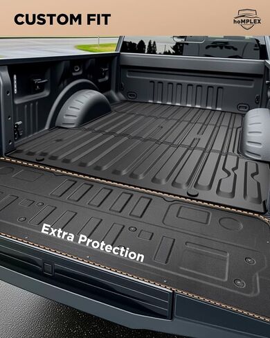 لفورد F250/F350/F450 2023-2026 الحصير الكلمة شاحنة السرير حصيرة الباب الخلفي حصيرة (81.9 سرير) كل موسم الطقس الثقيلة TPE للماء المضادة للانزلاق شاحنة السرير بطانة الملحقات in Kuwait