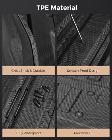 لفورد F250/F350/F450 2023-2026 الحصير الكلمة شاحنة السرير حصيرة الباب الخلفي حصيرة (81.9 سرير) كل موسم الطقس الثقيلة TPE للماء المضادة للانزلاق شاحنة السرير بطانة الملحقات in Kuwait