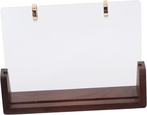 NUOBESTY 1set Wooden Desk Calendar Base Support for Daily Use Sturdy Structure for Photos Notes Quick Assembly Versatile Display Stand for Home Office in Saudi Arabia