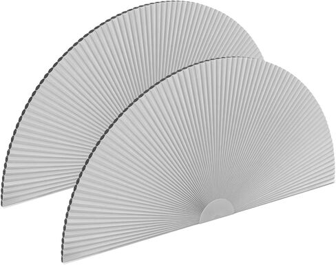 2 حزمة من ظلال النوافذ المقوسة التي تحجب الضوء بنسبة 100%، ستائر نصف دائرية من القماش المطوي نصف دائرية، ظل نصف دائري أعمى مقطوع بحرية لغرف المعيشة وغرف النوم والمكاتب (36 بوصة × 72 بوصة) in Kuwait