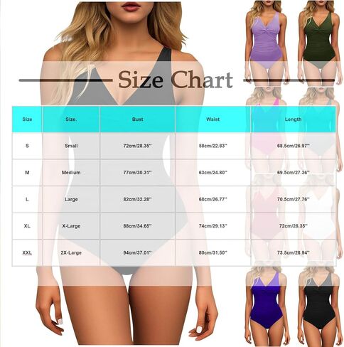 Womens One Piece Swimsuits Tummy Control Full Coverage Bathing Suit Modest Ruched Push Up Slimming Swimwear in Saudi Arabia
