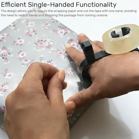 Handheld Tape Dispenser and Holder - 2 Pack (Black & White) for Gift Wrapping, Office & Crafts in Kuwait