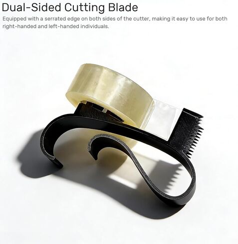 Handheld Tape Dispenser and Holder - 2 Pack (Black & White) for Gift Wrapping, Office & Crafts in Kuwait