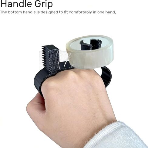 Handheld Tape Dispenser and Holder - 2 Pack (Black & White) for Gift Wrapping, Office & Crafts in Kuwait