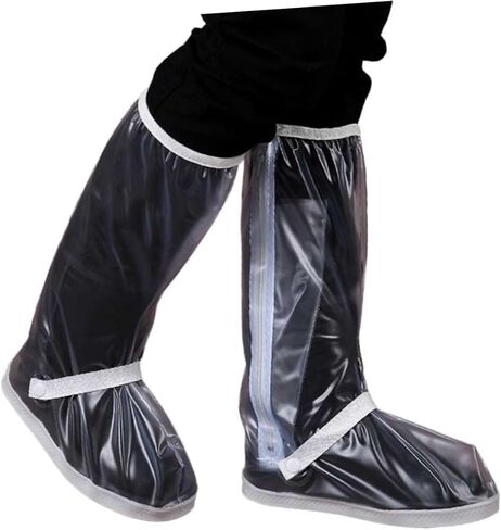Homoyoyo Unisex Rain Boots Galoshes Lightweight Rain Shoes Cover for Women Men Pvc Material Non-slip Sole in Saudi Arabia