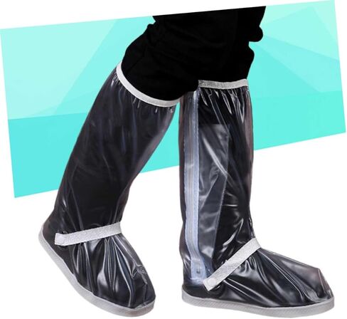 Homoyoyo Unisex Rain Boots Galoshes Lightweight Rain Shoes Cover for Women Men Pvc Material Non-slip Sole in Saudi Arabia