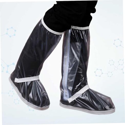 Homoyoyo Unisex Rain Boots Galoshes Lightweight Rain Shoes Cover for Women Men Pvc Material Non-slip Sole in Saudi Arabia