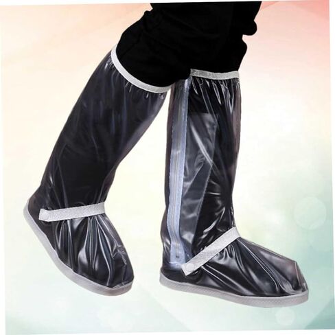 Homoyoyo Unisex Rain Boots Galoshes Lightweight Rain Shoes Cover for Women Men Pvc Material Non-slip Sole in Saudi Arabia