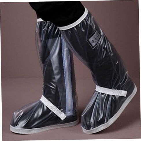 Homoyoyo Unisex Rain Boots Galoshes Lightweight Rain Shoes Cover for Women Men Pvc Material Non-slip Sole in Saudi Arabia