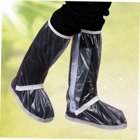 PartyKindom Rain Boots Covers for Men Women Lightweight Non Slip Overshoes with Zipper for Outdoor Activities Travel Hiking Gardening and Daily Xl in Saudi Arabia