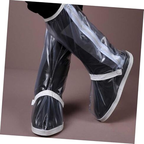 PartyKindom Rain Boots Covers for Men Women Lightweight Non Slip Overshoes with Zipper for Outdoor Activities Travel Hiking Gardening and Daily Xl in Saudi Arabia