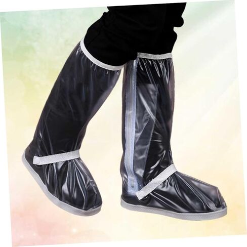 PartyKindom Rain Boots Covers for Men Women Lightweight Non Slip Overshoes with Zipper for Outdoor Activities Travel Hiking Gardening and Daily Xl in Saudi Arabia