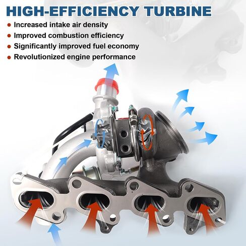 667-203 1.4L Turbo Turbocharger with Gasket Fit for 2011-2015 Chevy Chevrolet Cruze 2012-2020 Sonic 2013-2018 Trax 2013-2018 Buick Encore Replace# 55565353 GT1446 in Saudi Arabia