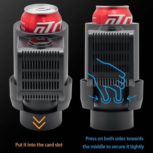 حامل أكواب السيارة الكهربائية 2 في 1 مع سلك طاقة ولاعة سجائر 12 فولت، مبرد أكواب ودافئ لتبريد أو تسخين المشروبات والماء والحليب والقهوة والشاي in Kuwait