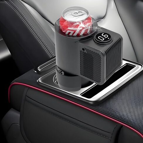 حامل أكواب السيارة الكهربائية 2 في 1 مع سلك طاقة ولاعة سجائر 12 فولت، مبرد أكواب ودافئ لتبريد أو تسخين المشروبات والماء والحليب والقهوة والشاي in Kuwait