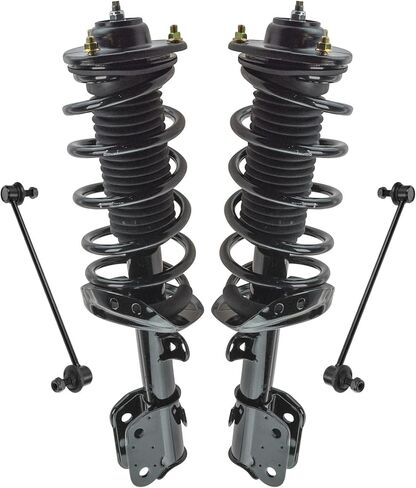 TRQ Front Complete Loaded Strut Spring Assembly Sway Bar Link Kit Set 4pc Compatible with Malibu in Kuwait