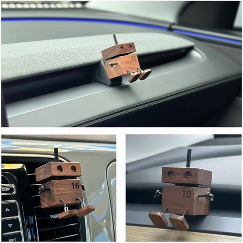 معطرات هواء السيارة، لطيف هزاز، رجل خشبي، تمثال ناشر للوحة قيادة السيارة، هدايا معطرة للهواء قابلة لإعادة الاستخدام، مشبك فتحة تهوية السيارة، مزيل رائحة السيارة، مجموعة هدايا إكسسوارات السيارة الممتعة in Kuwait