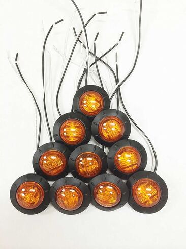 LIBRA 10 New 1-1/4" Red LED Marker Clearance Lights For Trailer/Truck/RV -24033 in Saudi Arabia