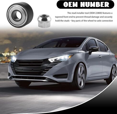 قطعتان من أداة تثبيت مسمار العجلة OEM #22800، مجموعة أدوات إزالة مسمار العجلة شديدة التحمل تتضمن صواميل العروة بعجلات 3/4 بوصة M12×1.25/M12×1.5/M14×1.5، أدوات تثبيت مسامير العروة ملحقات السيارة in Kuwait