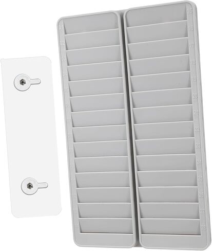 Vertical Attendance Cards Holder Rack for Cards Storage Wear-Resistant Material Compact Wall Mount Slot Organizer for Employees and Office Clock Machines in Saudi Arabia