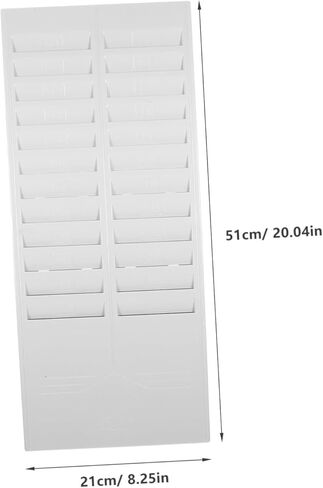 Wall-Mounted Card Holder Rack Material Attendance Card Storage Shelf Retractable Document Organizer for Factory Use Random Color in Saudi Arabia