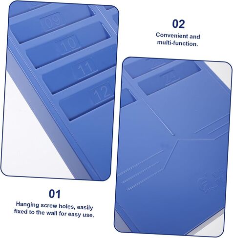 Wall-Mounted Card Holder Rack Material Attendance Card Storage Shelf Retractable Document Organizer for Factory Use Random Color in Saudi Arabia